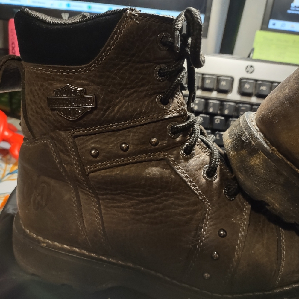 Harley-Davidson zip up boots 8.5